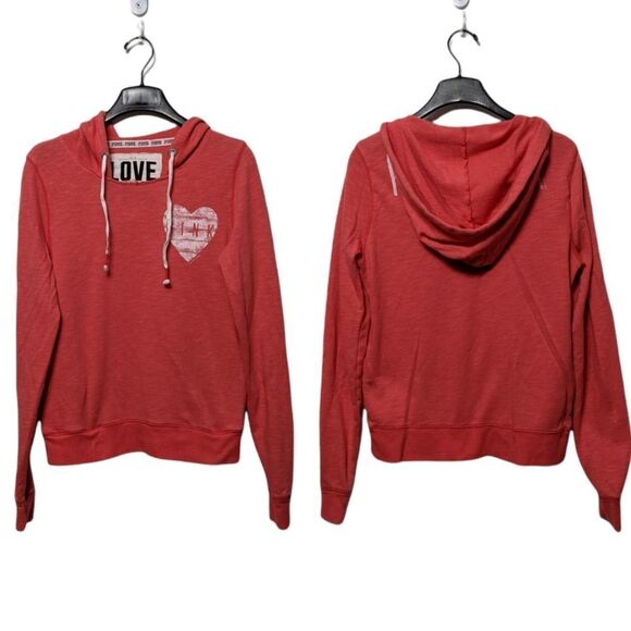 VICTORIA'S SECRET Pink Logo Hoodie S - Picture 1 of 9